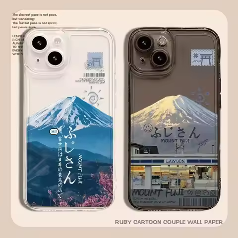 Mount Fuji Natural Scenery Store Phone Case For iPhone 17 16 15 11 12 14 13 Pro Max Mini X XR 7 8 Pl