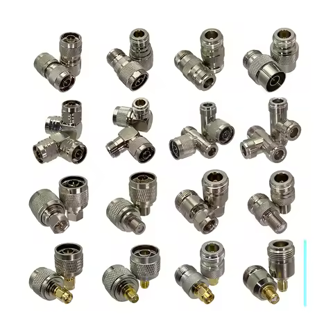 1pcs Adapter N to N / SMA / F TV Male plug & Female jack RF Coaxial Connector Right angle / Straight