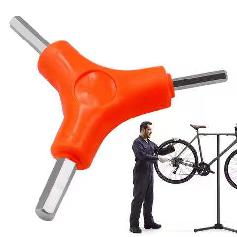 Y Shape Bike Hex Wrench Multi-Functional Three Way Triangle Wrench Outer Spanner 3mm 4mm 5mm Steel A