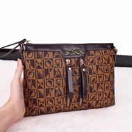 Clutch BONIA DOUBLE ZIPPER ( Kualitas Super ) Premium import tas batam