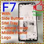 (2 Colors) NEW ORI Full Housing On Off Volume Buttons Frame Battery Cover for Oppo F7 / CPH1819 CPH1