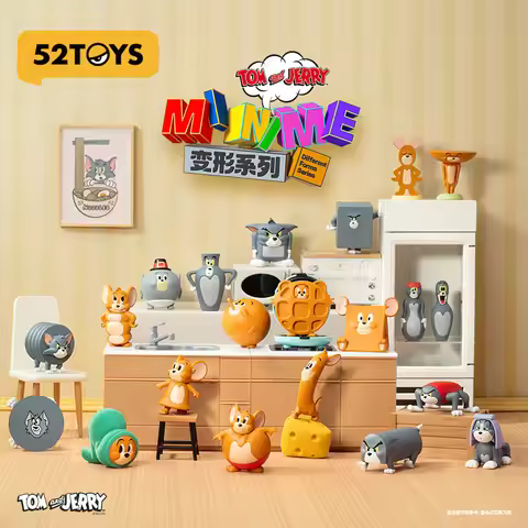 52toys Tom And Jerry Minime Series Blind Box Different Forms Collectible Play Ornaments Childhoodins