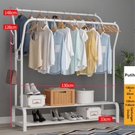 GANTUNGAN [UNIK88] Double Rack Clothes Hanger Stand (HB888)