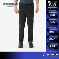 Decathlon Men's Modular Hiking Trousers Mh500 Detachable Long Pants Model Mh500-Black Hiking Pants