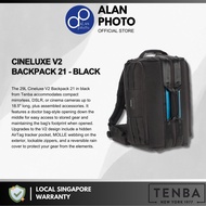 Tenba Cineluxe V2 Backpack 21 (Black, 29L) [637-529] Camera Backpack