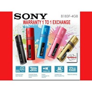 Check out Sony  MP3 Player NWZ B183F USB Flash with Built-in FM Tuner (4GB)(1 to 1 exchange warranty