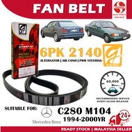 S2U Gaido Fan Belt Mercedes-Benz C280 M104 1994-2000YR Air Cond Alternator Power Steering Belt 6PK21