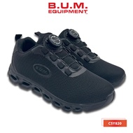BUM Equipment Kid's Black Shoes CSY820 Black School Shoe / Kasut Hitam Sekolah / Sneakers / Kasut Bu