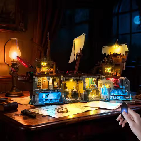LED Light Set Suitable for Lego The Goonies Pirate Ship Ideas #21363 Building Blocks