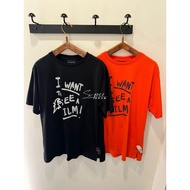 Agnes Trendy b.sport Letter Dinosaur logo Printed T-Shirt 100% Cotton Loose Men Women Same Style Rou