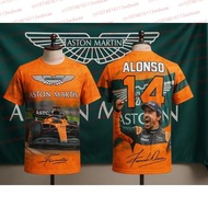 Aston Martin 2026 Fernando Alonso T-shirt No. Spanish racing team No. 14 T-shirt, racing suit, quick