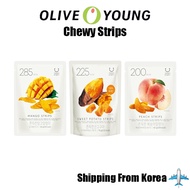 Olive Young Delight Project Chewy Strips 3Flavors Mango / Sweet Potato / Peach