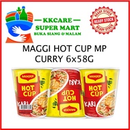 MAGGI Hot Cup MP Curry  6x58g Maggi Kari Cup Murah