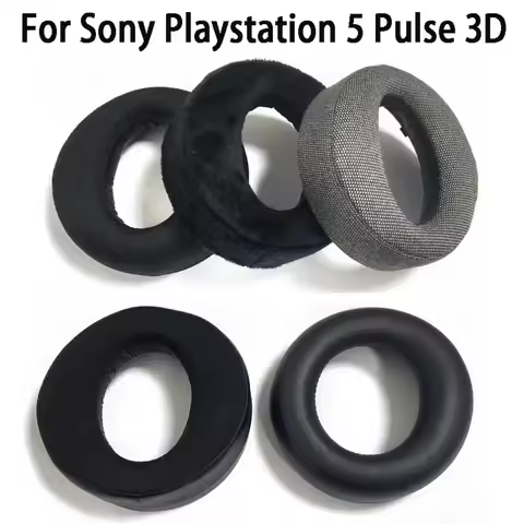 Replacement Ear Pads Cups Earpad Memory Foam Cushions For Sony Playstation PS5 Pulse 3D Wireless Hea