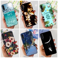 Case For Samsung A90 5G SM-A908B Cute Cartoon Aesthetic Flowers Soft Silicone Back Cover For Galaxy 
