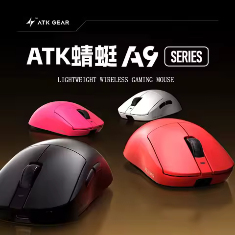 Atk Dragonfly A9 Wireless Bluetooth Mouse Gaming Ergonomic Computer Office Three-Mode Star Flash Edi