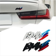 3D Metal Emblem Car Decorative Side Rear Emblem Badge Sticker Decal BMW Logo Modified Fender Side Lo