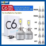 C6 Headlight LED H1 H3 H4 H7 H11 9005 9006 Fog Light Bulb Fog Lamp 2pcs For All Car /Motorcycle