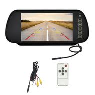 (PQMK) 7 Inch Car LCD Mirror Monitor Parking Screen Auto Display Assist for Rear View Reversing Came