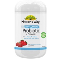 Nature's Way Adult Vita Gummies Probiotic Sugar Free 65 Gummies Feb 2026 - Probiotic + Prebiotic - Growth good bacteria