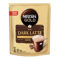 Nescafe Gold Dark Latte Strong &amp; Intense 12'S X 34gr Import