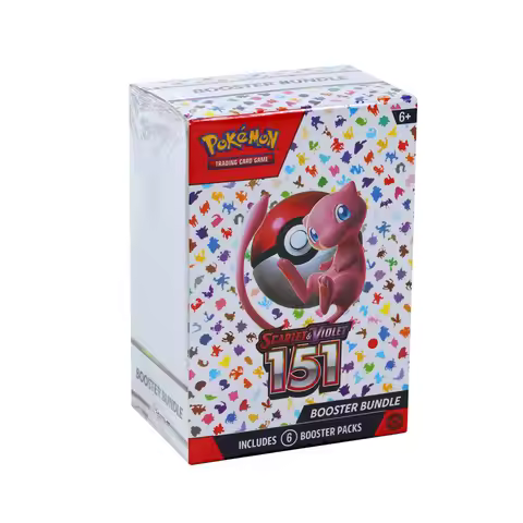 Pokemon TCG Scarlet & Violet 151 Booster Bundle | 6 Booster Packs 72pcs Cards | Authentic English Tr