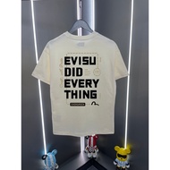 2026 Baju-T Bercetak Lelaki dan Wanita EVISU Baharu, Baju-T Sukan, Baju-T Pasangan, Baju-T Kasual, B