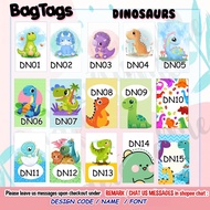 SGSeller Dinosaurs Bag Tag Dinosaur Bag Tag Vehicle Bag Tag Fire Engine Bag Tag Excavator Luggage Ta
