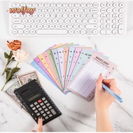 YOLANDA 48PCS Cost Saving Card, Eave Money 52 Weeks Save Challenge Cash Envelopes,  USD A6 100 Envel