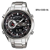 【時間光廊】CASIO 卡西歐 EDIFICE系列 雙顯 五組鬧鈴 賽車錶 全新原廠公司貨 EFA-133D