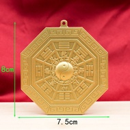 ❈All Copper Shanhai Town Ornaments Outdoor Gossip Pattern Gossip Mirror Convex Mirror Gate Indoor Pe