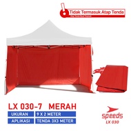 speeds atap tenda lipat jualan 3x3m atap tenda pameran 600d 030-16 - -7 3x3 merah