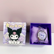 Sanrio cartoon kuromi watch Electronic pointer watch Kuromi Melody cinnamoroll gift watch birthday g