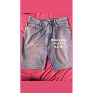 Puma short pant seluar pendek santai jeans denim bundle preloved