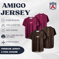 AMIGO Jersey 2026 Round Neck Sublimation Microfiber Jersey tshirt Design Helios baju jersi lelaki ba