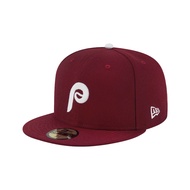 NEW ERA 59FIFTY 5950 MLB Philadelphia Crimson Baseball Cap Full ⫷ ScrewCap ⫸ Sports Cap