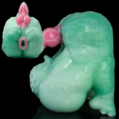GEEBA Body-Safe Silicone Realistic Vagina Male Masturbator Fantasy Animal Pussy Dick Men's Stroker P