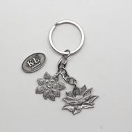 KL Pewter [804] Flower & Nelumbo Nucifera | Keychain