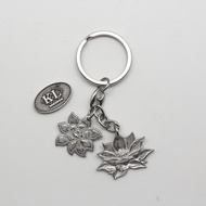 KL Pewter [804] Flower & Nelumbo Nucifera | Keychain