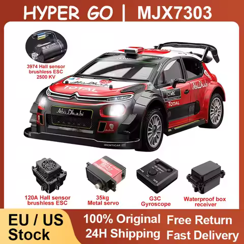 MJX 7303 1/7 RC Car 4WD HYPER GO Blushless Remote Contorl Car High Speed Drift Off-load RC Car For G