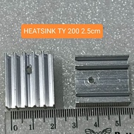 HEATSINK 2.5CM TIPE TY 200 HETSINK HETSING 2.5 CM PENDINGIN TRANSISTOR TIPE TY 200