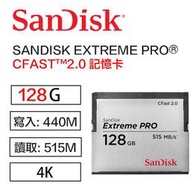 【eYe攝影】Sandisk Extreme PRO CFAST 2.0 128G CF 515M 4K 記憶卡 公司貨