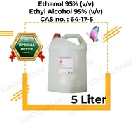 Alcohol 95% / Ethanol / Ethyl Alcohol / 乙醇 / 酒精 / 消毒 95%, Denatured, Technical Grade, CAS: 64-17-5