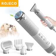 ROJECO Portable 2 in 1 Pet Hair Dryer For Dogs Cat Grooming Comb Brush Professional Dog Blow Dryer Smart Dog Blower Accessories