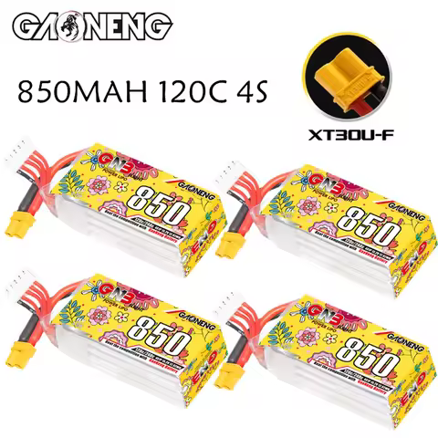 GNB 4S1P 15.2V 850mAh 120C Lipo Battery For FPV Racing Drone RC Quadcopter Helicopter Parts Light We