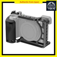 SmallRig Cage for A6100 / A6300 / A6400 with Silicone Hand Grip, Built-in Screw Holes, Cold Shoe, an