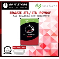 Seagate IRONWOLF 2TB/ 4TB  NAS Hard Disk 64MB Internal Hard Drive