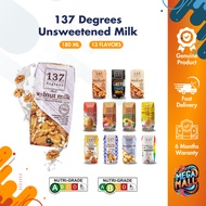 137 Degrees Unsweetened Almond Milk Walnut Milk Pistachio Milk Hala Keto Organic 180ml