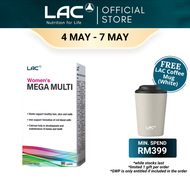 [Expiry May 2027] LAC Womens Mega Multi (90 Caplets) Daily Multivitamin and Nutrition Formula