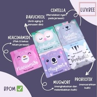 LUXBEE MASKER WAJAH ORGANIK MENCERAHKAN KULIT WAJAH BPOM WASH OFF MASK 10gr